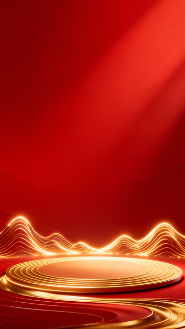 红金台座喜庆奢华1