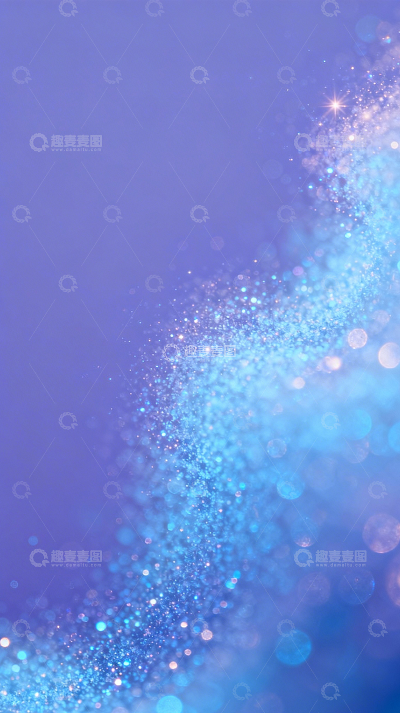 高清大图下载【趣麦麦图】蓝紫晶闪空灵梦幻2