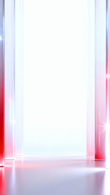 红白柱形通透现代2