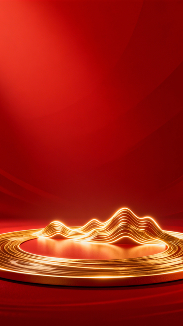 红金台座喜庆奢华2