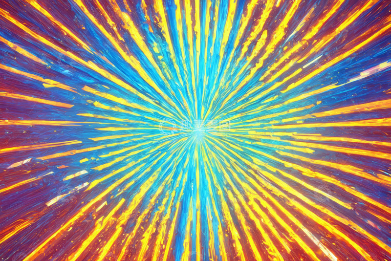 高清大图下载【趣麦麦图】放射状多彩抽象背景素材