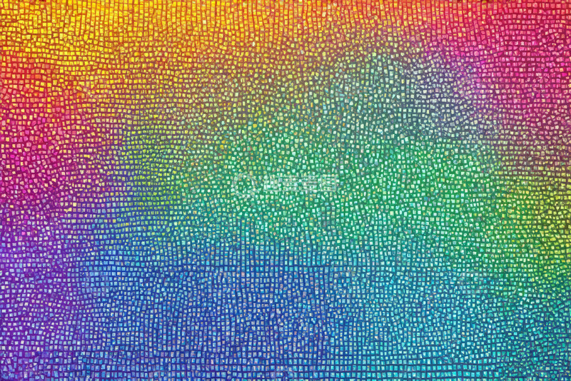 高清大图下载【趣麦麦图】彩色马赛克纹理背景