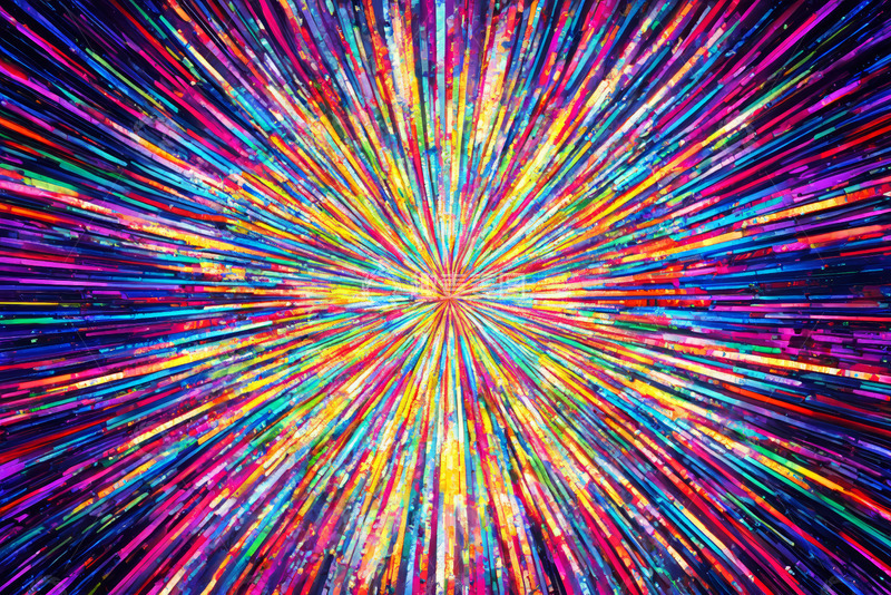 高清大图下载【趣麦麦图】彩色放射状抽象背景