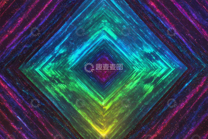 高清大图下载【趣麦麦图】多彩抽象几何图案背景