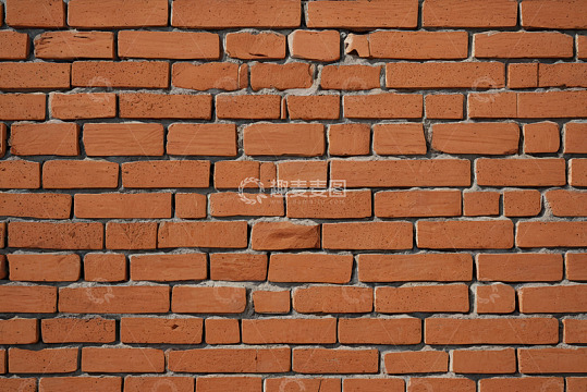 红色砖墙纹理特写