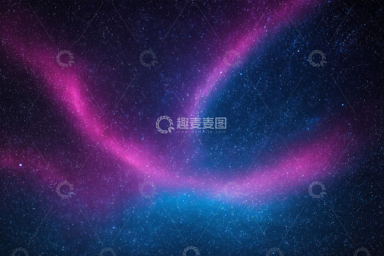 梦幻紫色蓝色交织宇宙星空