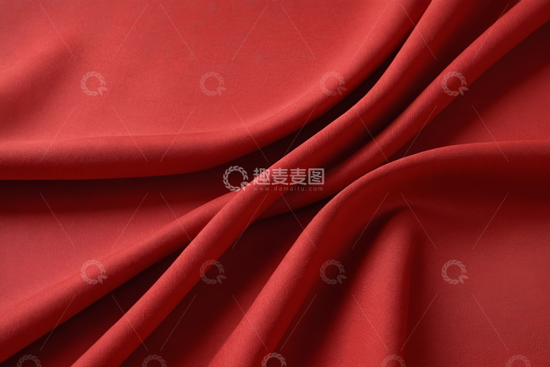 高清大图下载【趣麦麦图】红色织物纹理特写