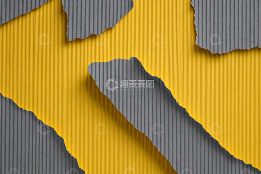 黄灰双色瓦楞纸拼接纹理