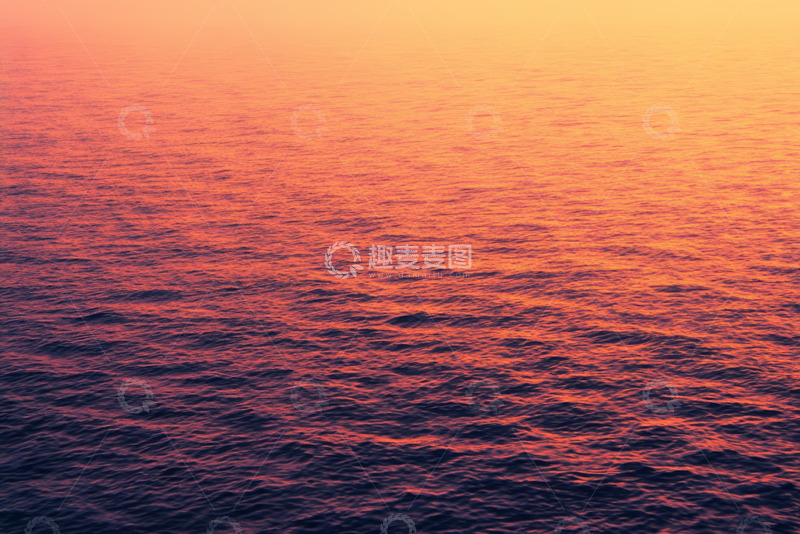 高清大图下载【趣麦麦图】日落时分的海洋景色