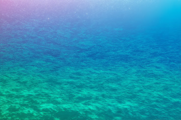 蓝色海洋水面景象