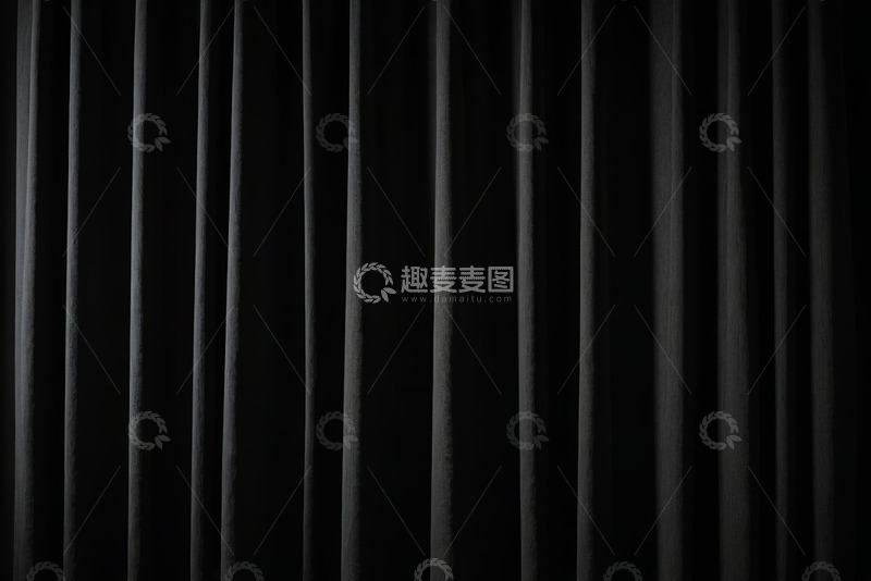 高清大图下载【趣麦麦图】黑色窗帘背景素材