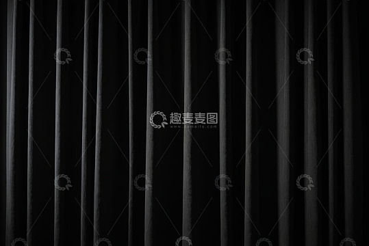 黑色窗帘背景素材