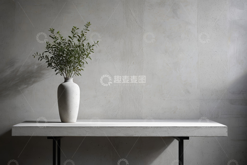 高清大图下载【趣麦麦图】简约现代室内花瓶绿植装饰