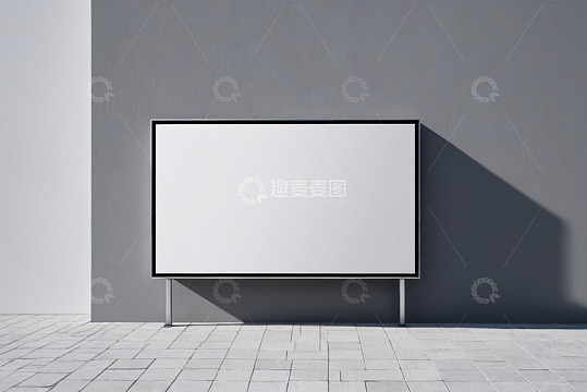 空白广告牌展示场景