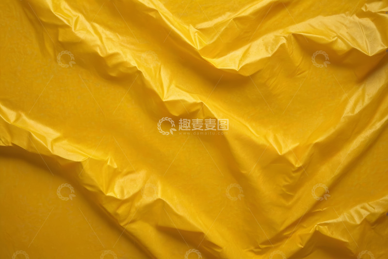 高清大图下载【趣麦麦图】黄色褶皱织物纹理