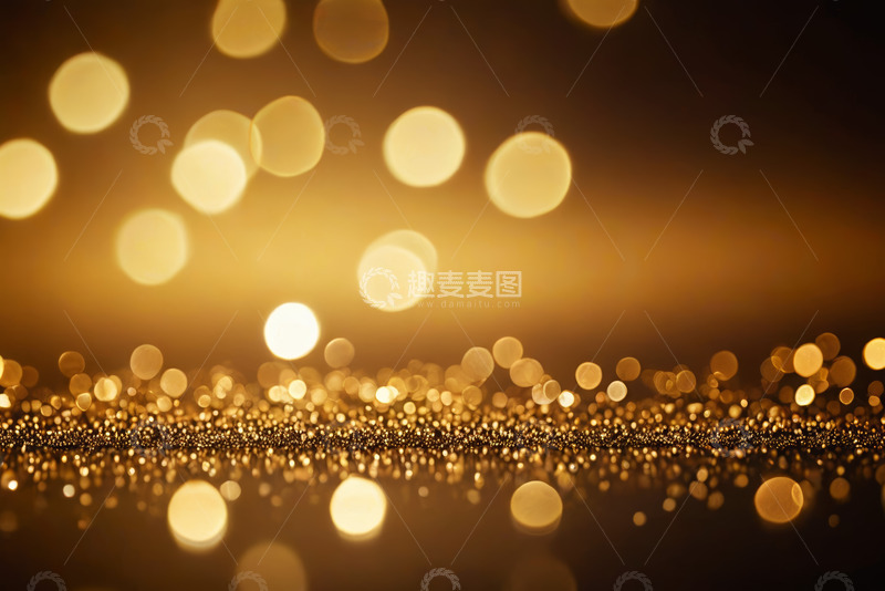 高清大图下载【趣麦麦图】金色光斑背景素材