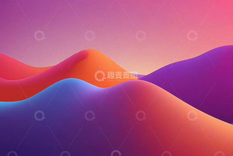 高清大图下载【趣麦麦图】渐变色彩抽象背景图案