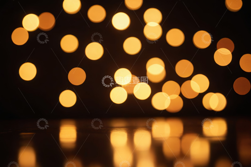 高清大图下载【趣麦麦图】金色光斑灯光背景画面