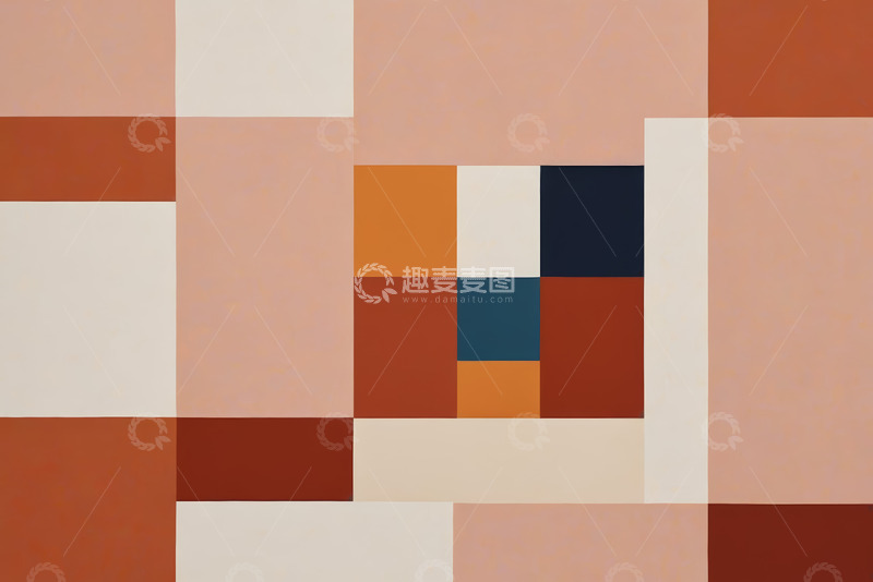 高清大图下载【趣麦麦图】几何色块拼接抽象背景