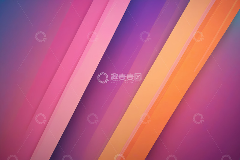 高清大图下载【趣麦麦图】彩色渐变线条背景