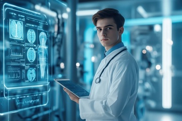 医疗实验室里的一位实验员