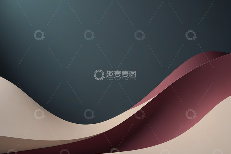 高清大图下载【趣麦麦图】渐变波浪背景抽象设计素材