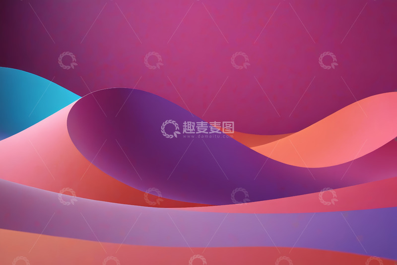 高清大图下载【趣麦麦图】渐变抽象形状背景设计素材