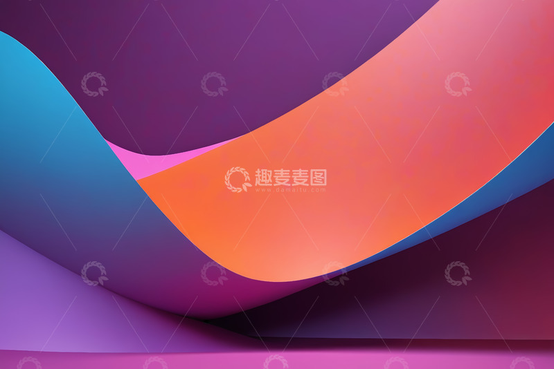 高清大图下载【趣麦麦图】渐变色彩抽象背景