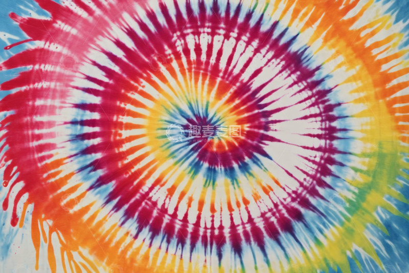 高清大图下载【趣麦麦图】多彩扎染艺术图案