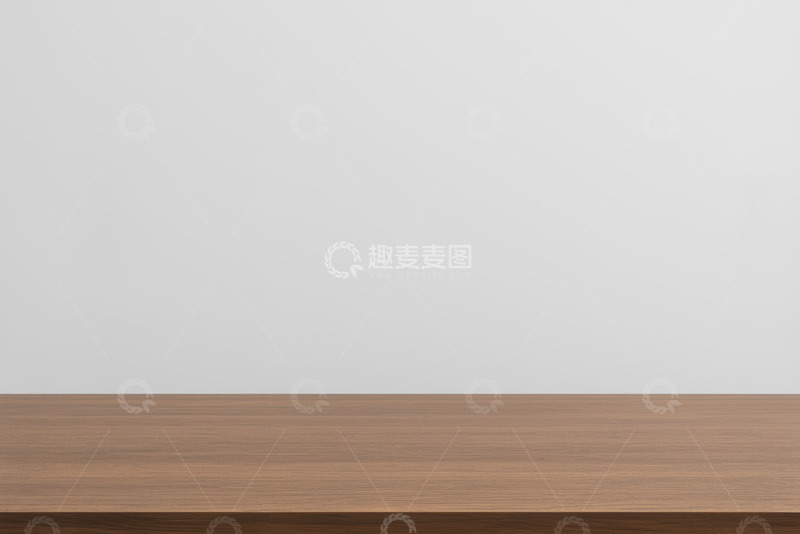 高清大图下载【趣麦麦图】白色背景下的木质桌面