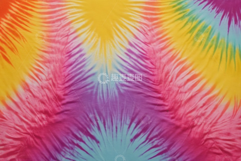 高清大图下载【趣麦麦图】多彩扎染艺术纹理图案