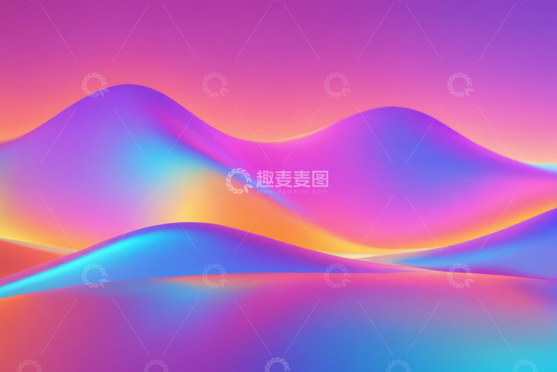 高清大图下载【趣麦麦图】渐变色彩抽象背景