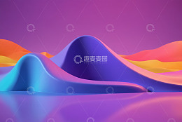 彩色抽象流体背景素材