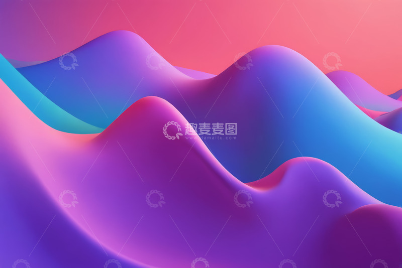 高清大图下载【趣麦麦图】多彩流体抽象背景图