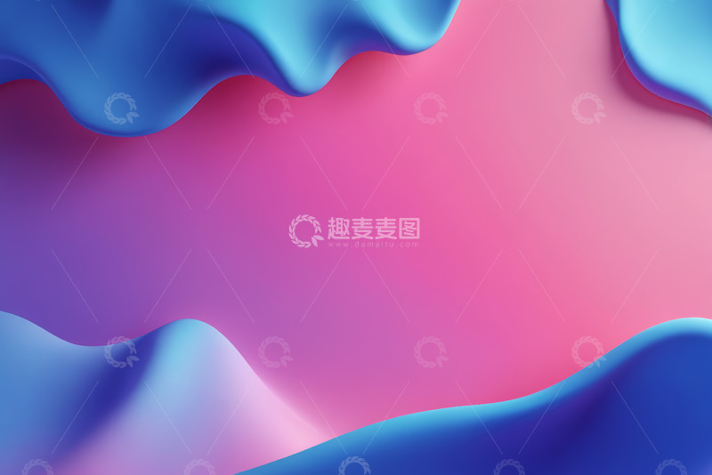 高清大图下载【趣麦麦图】蓝粉渐变抽象背景