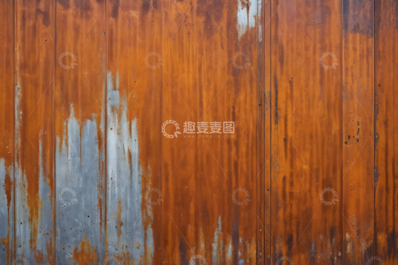 高清大图下载【趣麦麦图】生锈金属板纹理背景图