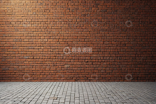 室内红砖墙地面素材