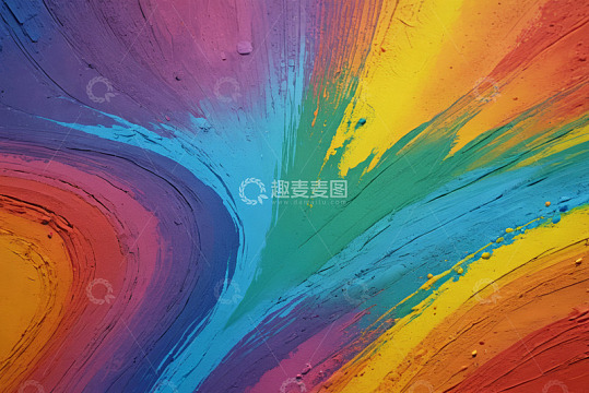 多彩颜料纹理艺术背景