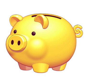 可爱卡通金猪形象表情符号