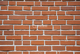 红色砖墙纹理特写