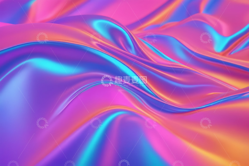 高清大图下载【趣麦麦图】渐变色彩流动抽象背景
