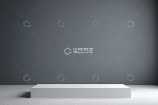 白色现代展示台背景画面