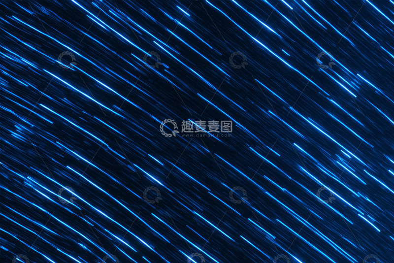 高清大图下载【趣麦麦图】蓝色星轨星空背景