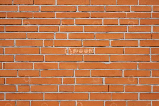 橙红色砖墙纹理背景素材
