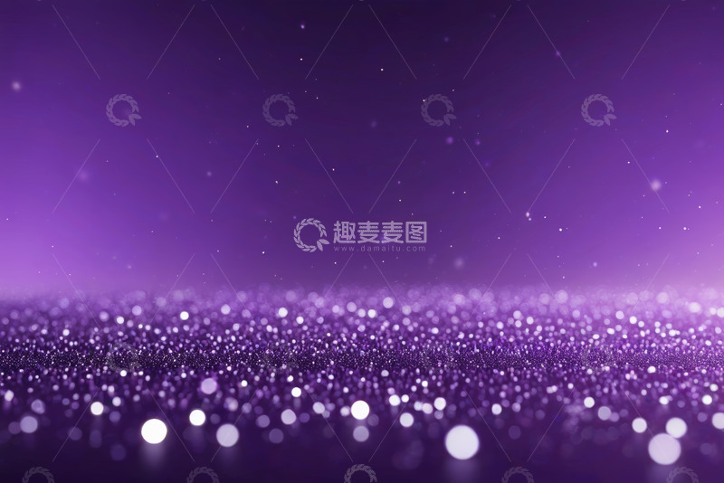 高清大图下载【趣麦麦图】紫色发光粒子背景
