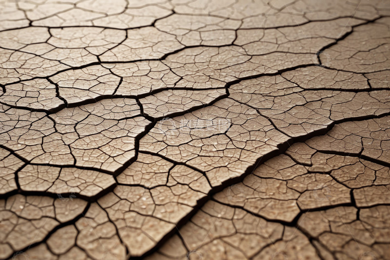 高清大图下载【趣麦麦图】干裂的土地纹理特写
