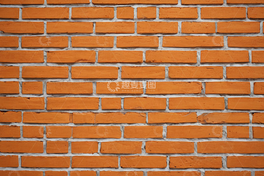 橙色砖墙纹理特写