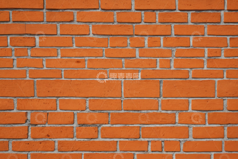 高清大图下载【趣麦麦图】红色砖墙纹理背景