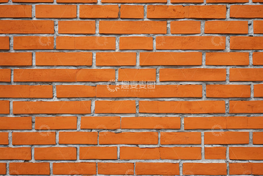 红色砖墙纹理特写