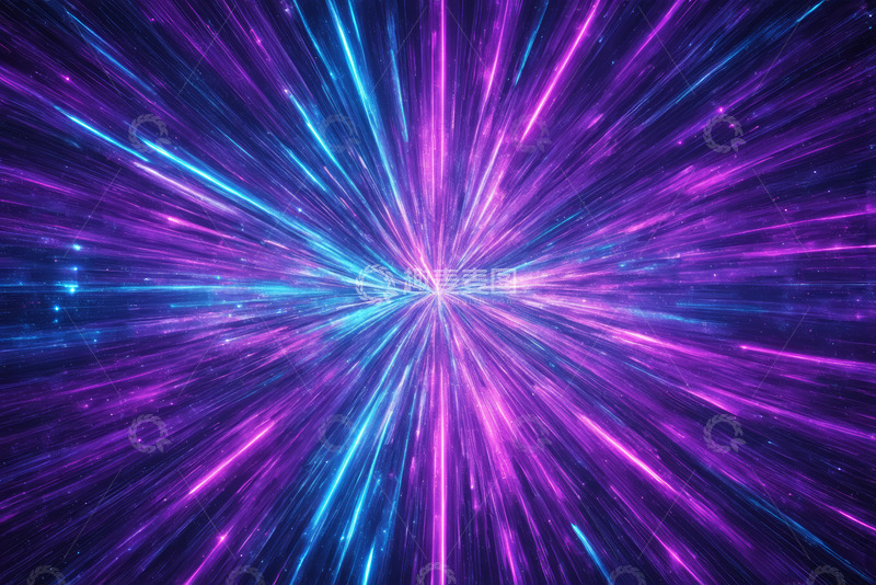 高清大图下载【趣麦麦图】炫彩放射光线抽象背景